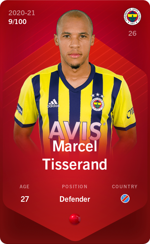 Sorare - Sorare Official - Marcel Tisserand 2020-21 • Rare 9/100 - NFT # 90236460063309099192530280615065247711786327370197062011530819446201378438499