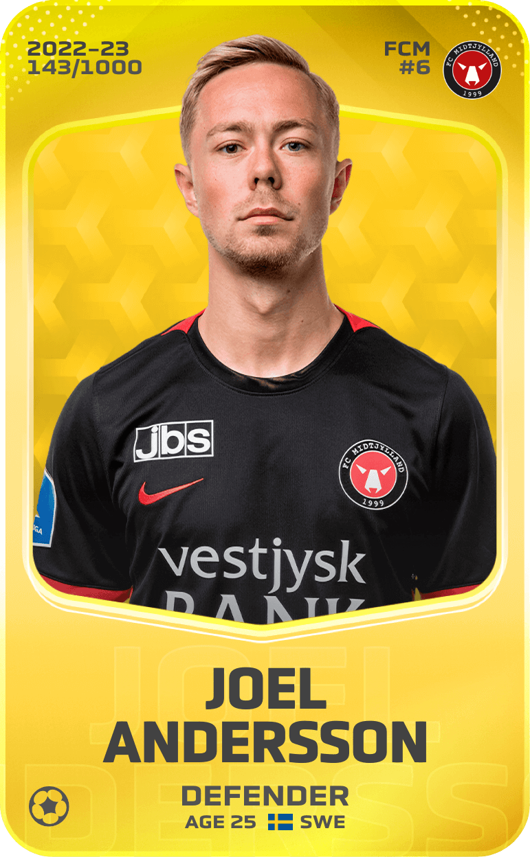 Joel Andersson 2022-23 • Limited 143/1000