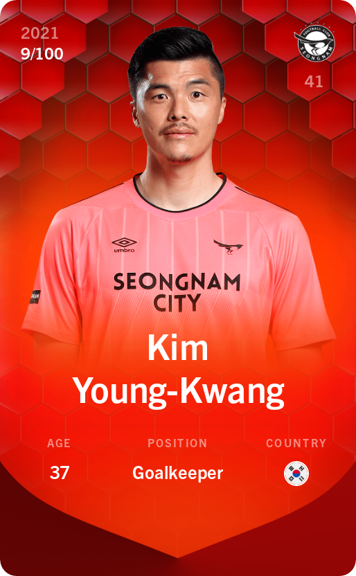 Sorare - Sorare Official - Kim Young-Kwang 2021-22 • Rare 9/100 - NFT # 115362061568404891936900904545273474691172657483653420979004261031193434160970