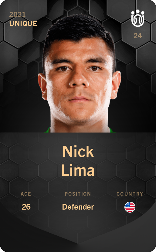 Sorare - Sorare Official - Nick Lima 2021-22 • Unique - NFT # 4645991973893506350662215596319781340399645240654917617544398724267019754132