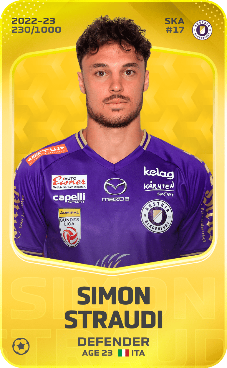 Simon Straudi 2022-23 • Limited 230/1000