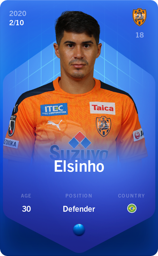 Sorare - Sorare Official - Elsinho 2020-21 • Super Rare 2/10 - NFT # 87682434848216747134818155284703085375519747077877159924795623554288875319857