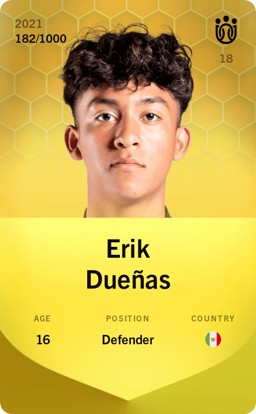 Erik Dueñas 2021-22 • Limited 182/1000