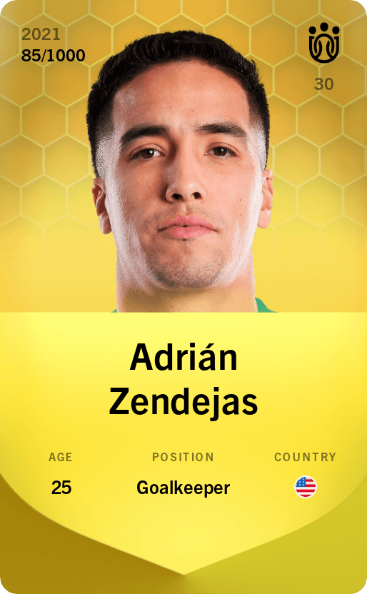 Adrián Zendejas 2021-22 • Limited 85/1000