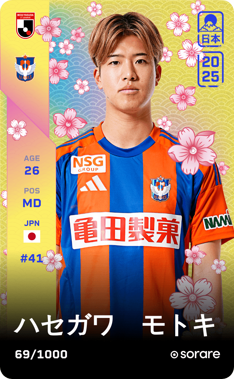 Motoki Hasegawa 2025-26 • Limited 69/1000