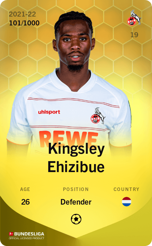 Kingsley Ehizibue 2021-22 • Limited 101/1000