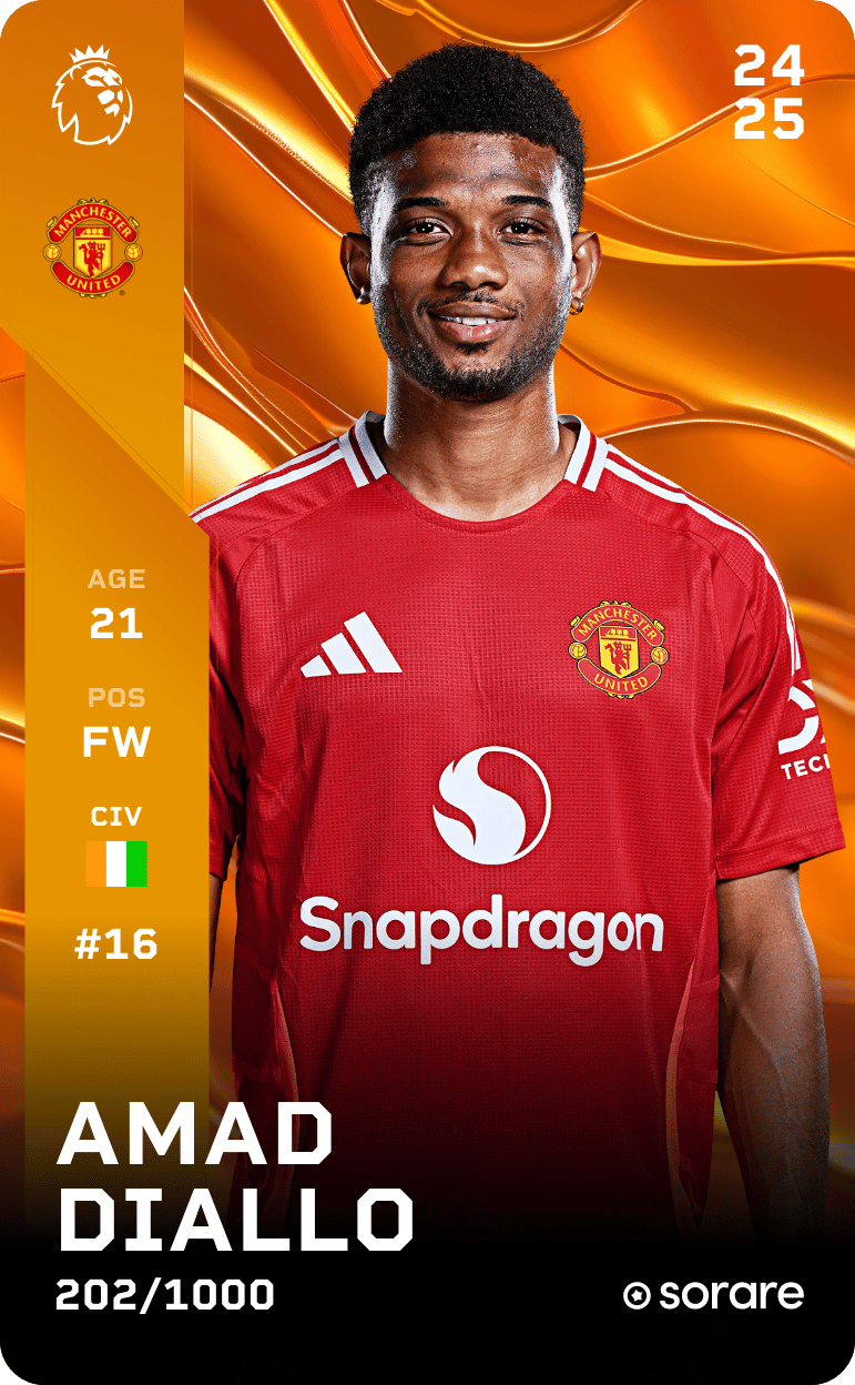 Amad Diallo 2024-25 • Limited 202/1000