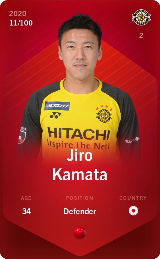 Sorare - Sorare Official - Jiro Kamata 2020-21 • Rare 11/100 - NFT # 10473946988722943527200286635024752643782950892583366379573554009732556323059