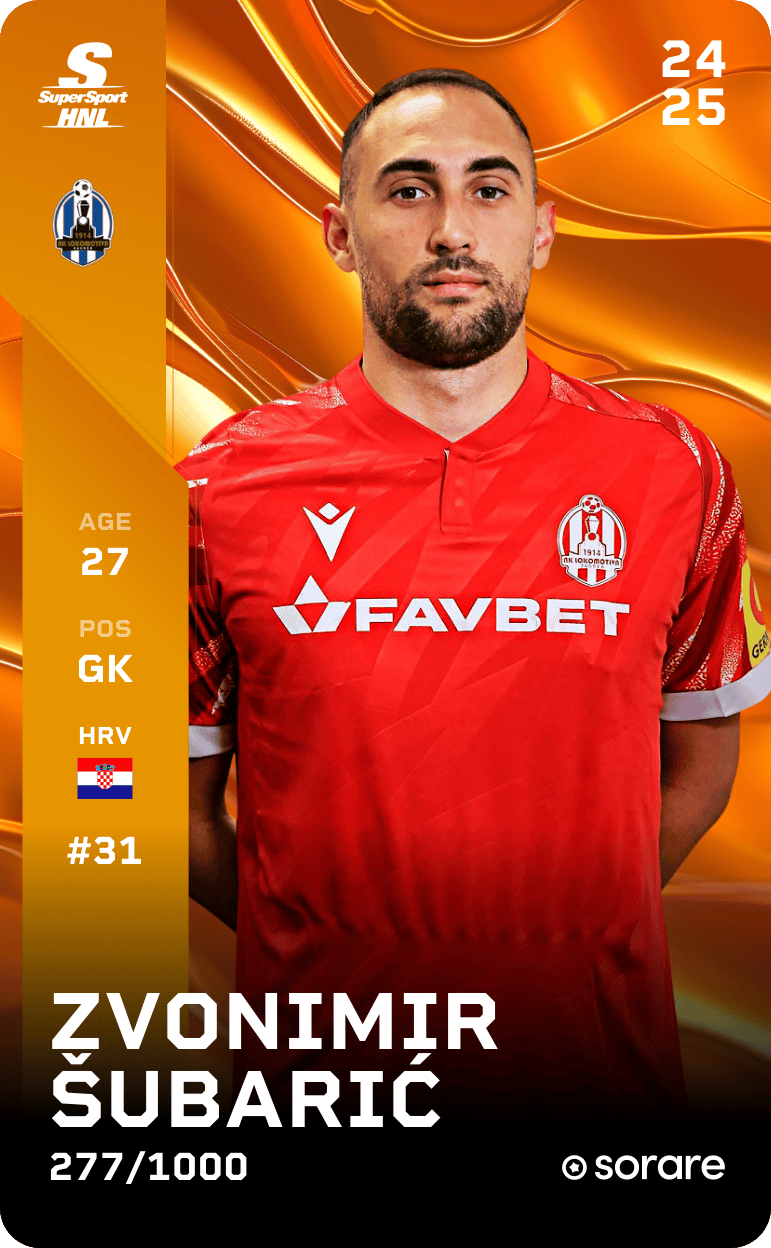 Zvonimir Šubarić 2024-25 • Limited 277/1000