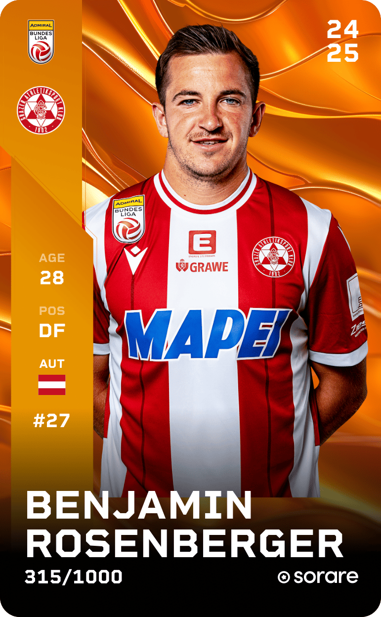 Benjamin Rosenberger 2024-25 • Limited 315/1000