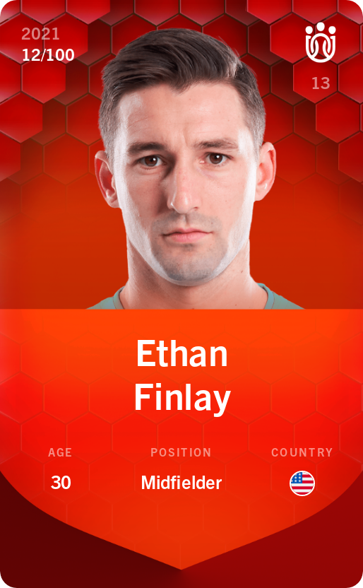 Sorare - Sorare Official - Ethan Finlay 2021-22 • Rare 12/100 - NFT # 7833027032793772915433204786958200669299442983646268520115958637815362525254