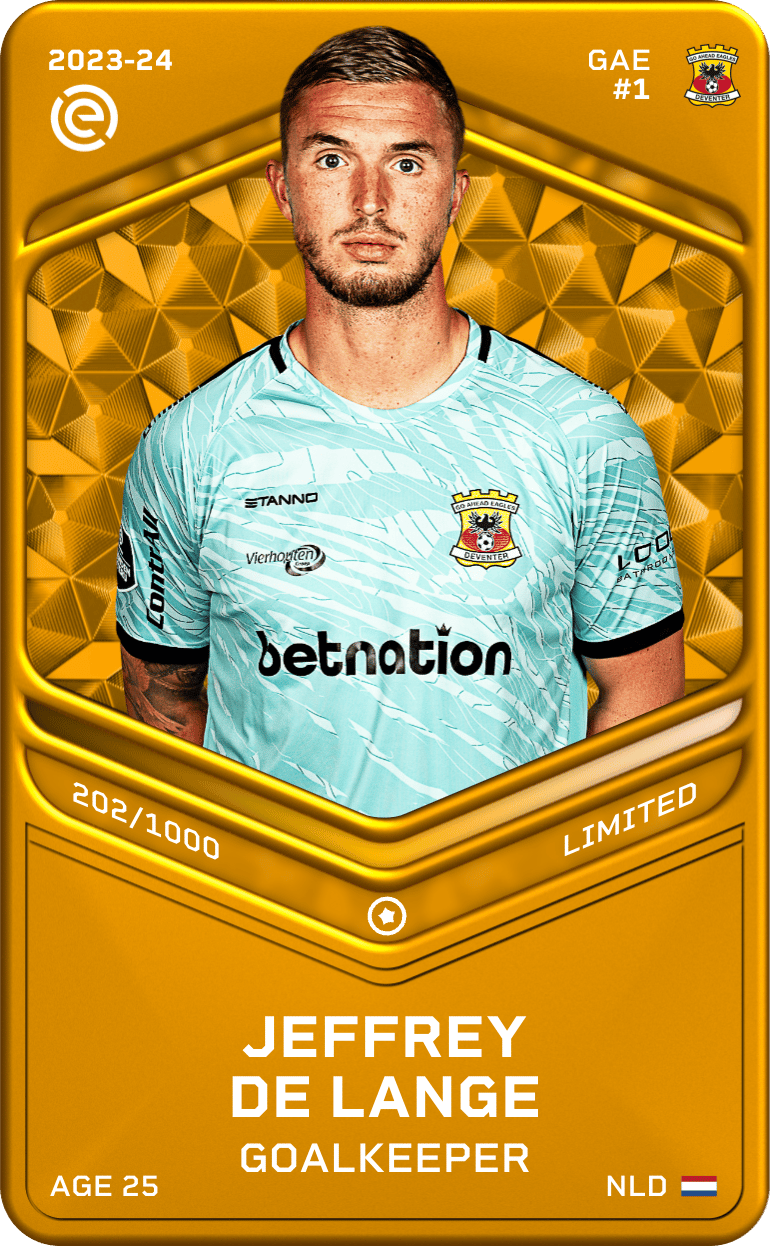Jeffrey de Lange 2023-24 • Limited 202/1000