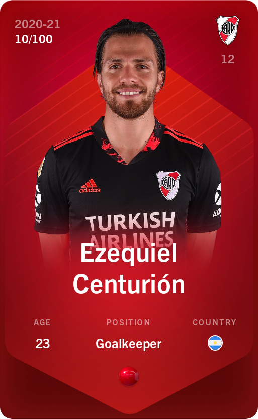 Sorare - Sorare Official - Ezequiel Centurión 2020-21 • Rare 10/100 - NFT # 16885355691560980193492696069865034893162540079773205193498745236252205639449