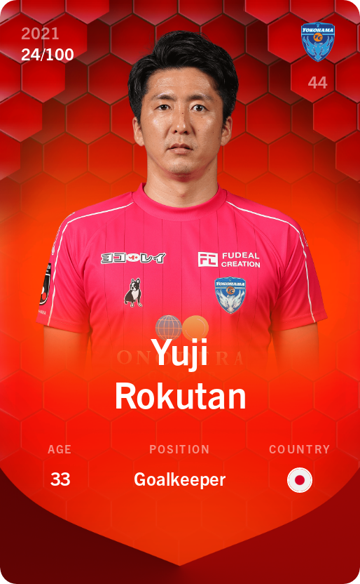 Sorare - Sorare Official - Yuji Rokutan 2021-22 • Rare 24/100 - NFT # 110453641355886532779588959343089066942106644687844363961206100006078569388226
