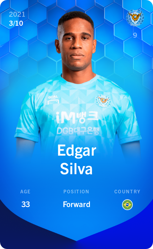 Sorare - Sorare Official - Edgar Silva 2021-22 • Super Rare 3/10 - NFT # 97333700065243689492718280896797799260518094339853398224909554837975196135279