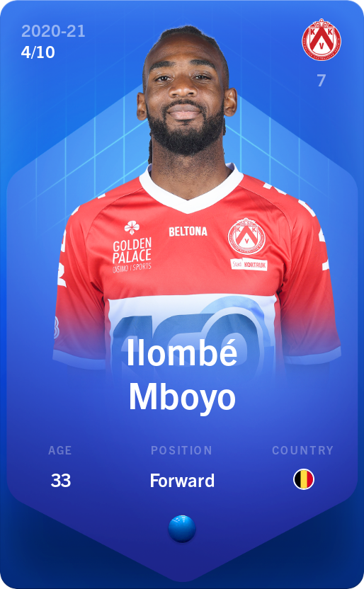 Sorare - Sorare Official - Ilombé Mboyo 2020-21 • Super Rare 4/10 - NFT # 16287916910601286815038030559033061237073935449371102507907637885510527951646