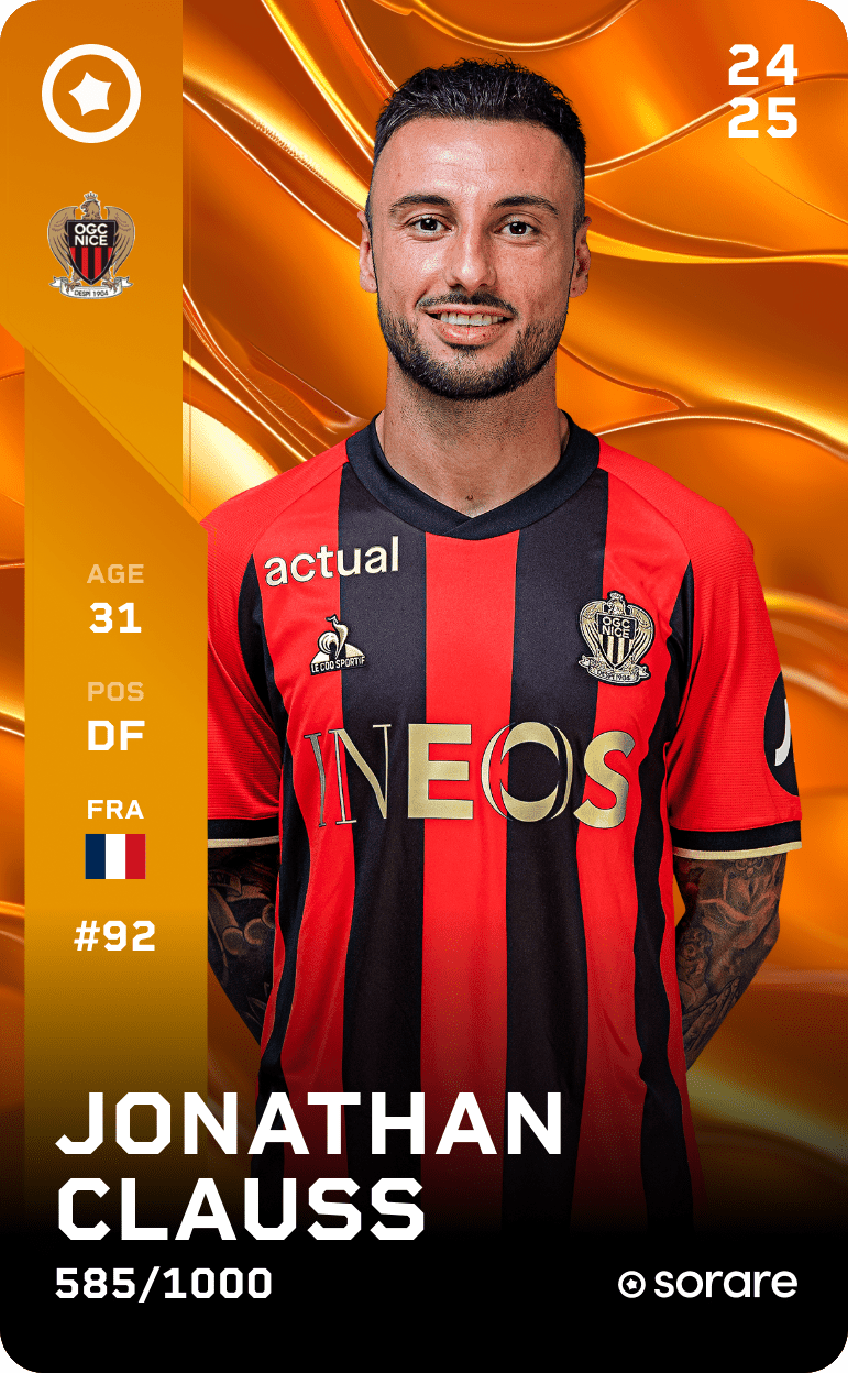 Jonathan Clauss 2024-25 • Limited 585/1000