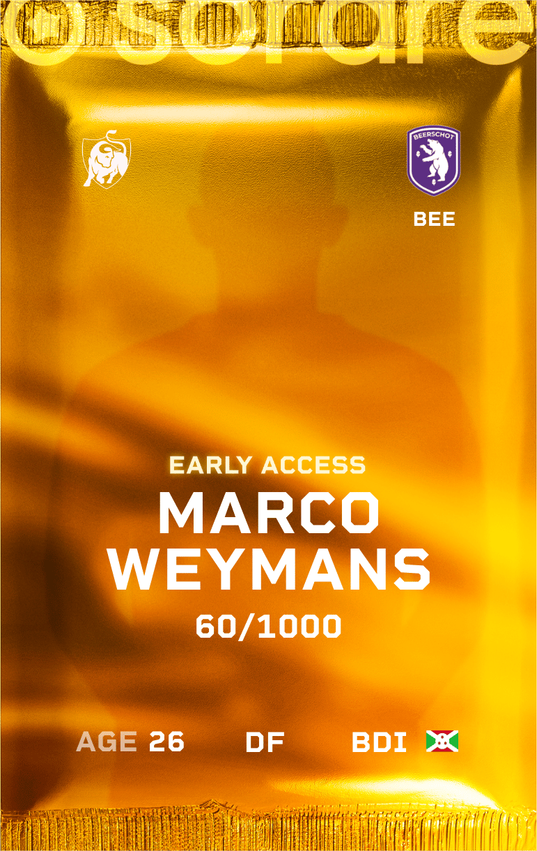 Marco Weymans 2024-25 • Limited 60/1000
