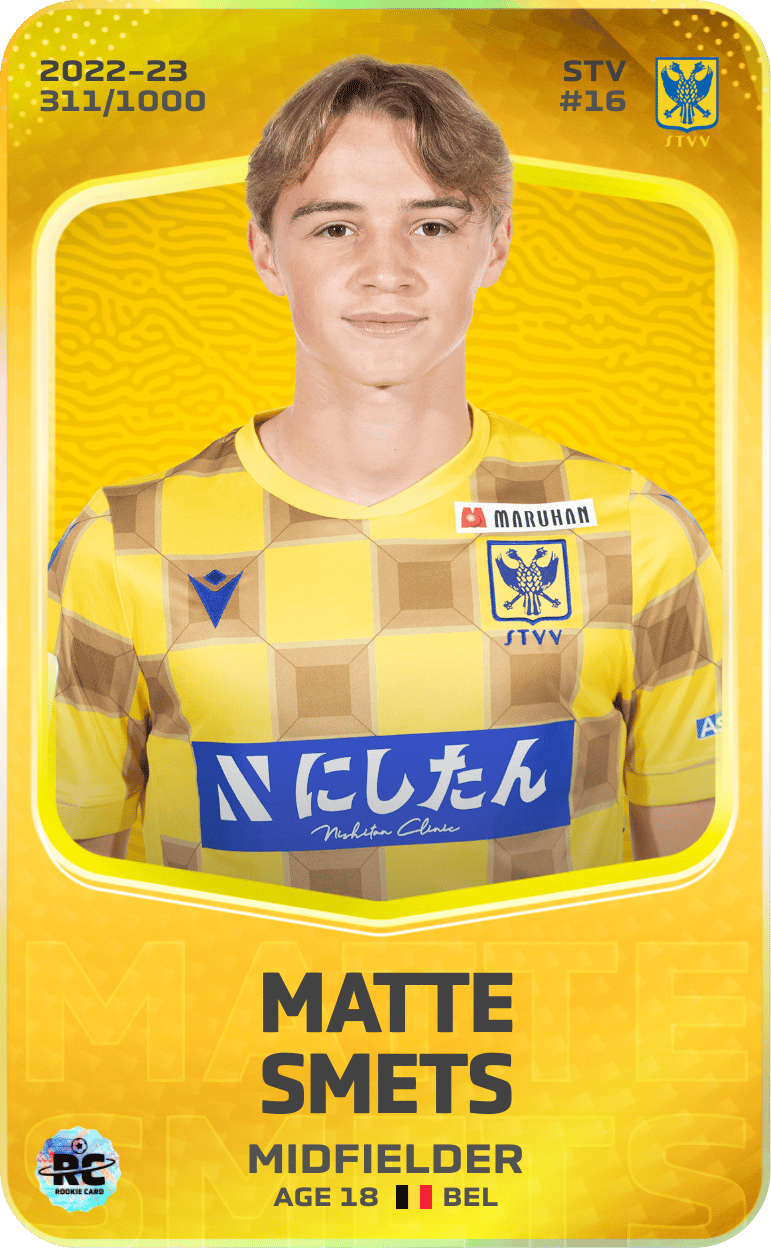 Matte Smets 2022-23 • Limited 311/1000