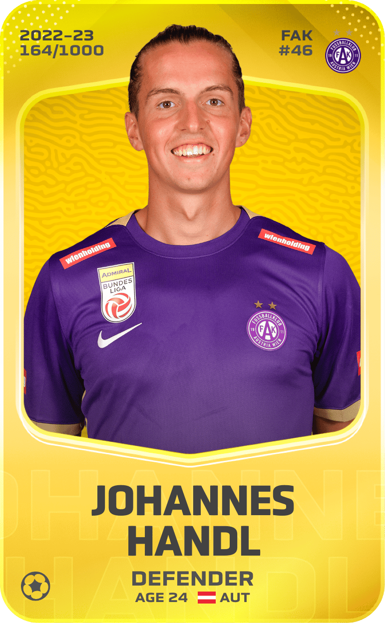 Johannes Handl 2022-23 • Limited 164/1000