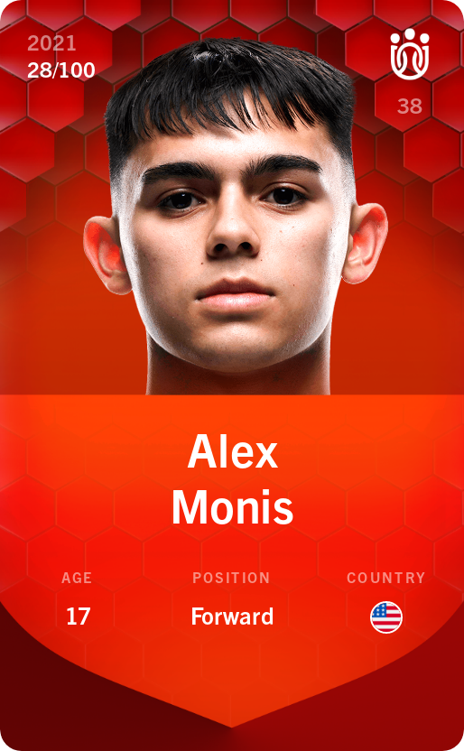 Sorare - Sorare Official - Alex Monis 2021-22 • Rare 28/100 - NFT # 5524861841293903479001174320691580358179242636011313831012104985503613430034