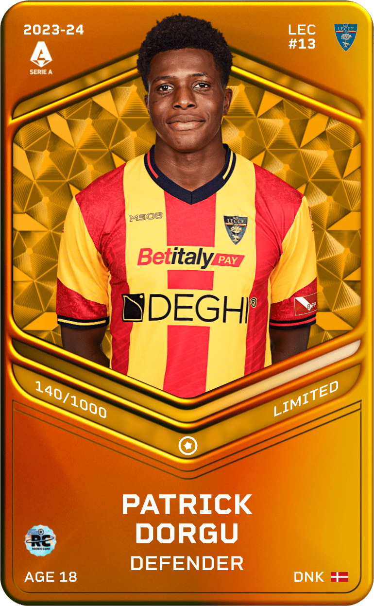 Patrick Dorgu 2023-24 • Limited 140/1000