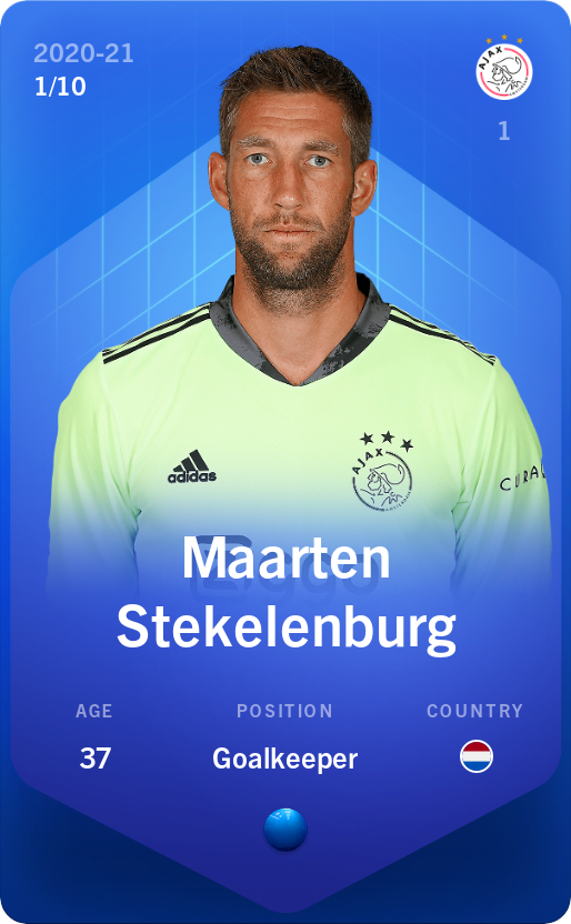 Sorare - Sorare Official - Maarten Stekelenburg 2020-21 • Super Rare 1/10 - NFT # 46496207808454086917942758025684972843438027381791257526566741822859004410345