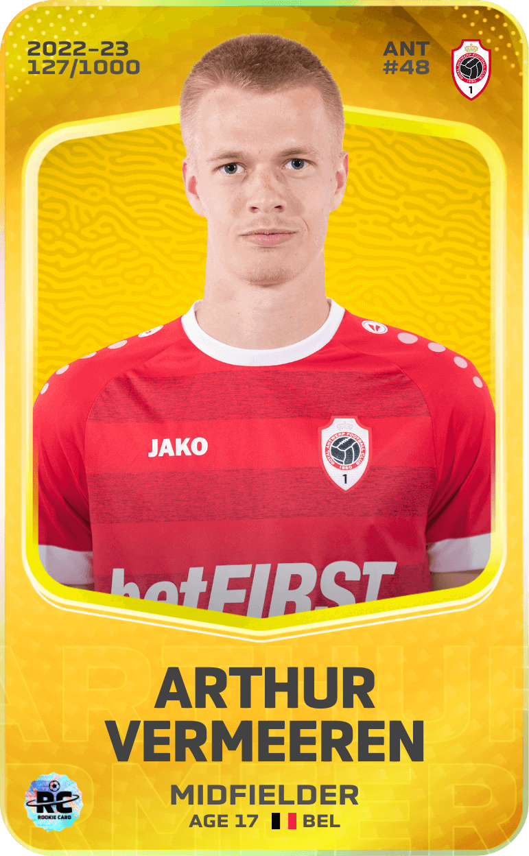 Arthur Vermeeren 2022-23 • Limited 127/1000