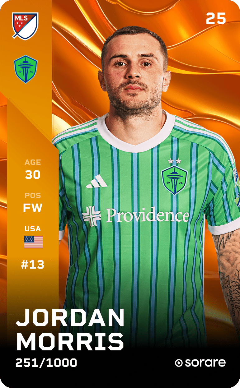 Jordan Morris 2025-26 • Limited 251/1000