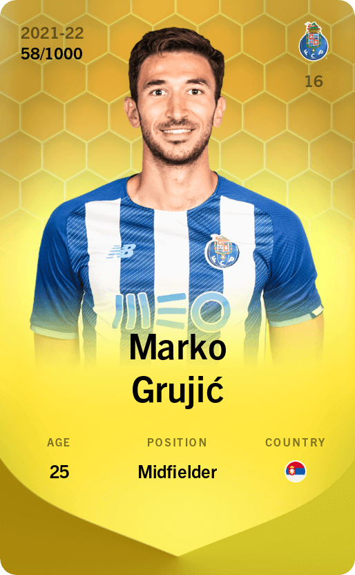 Marko Grujić 2021-22 • Limited 58/1000
