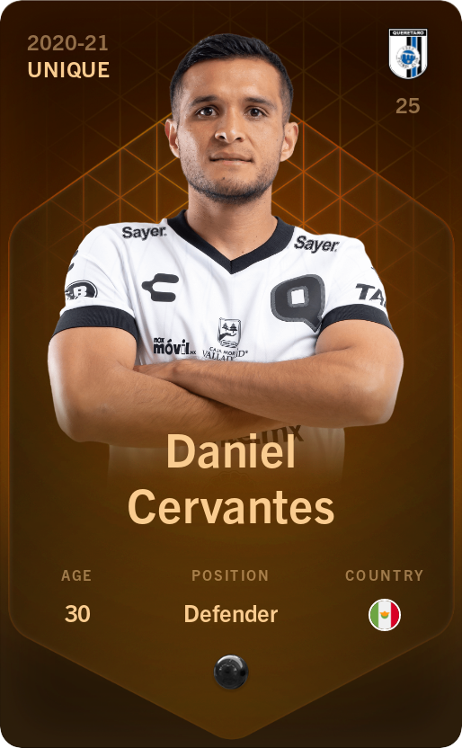 Sorare - Sorare Official - Daniel Cervantes 2020-21 • Unique - NFT # 39745028432292414687650604008063400540457094704426426984128976214886416332705