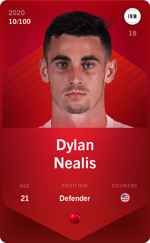 Sorare - Sorare Official - Dylan Nealis 2020-21 • Rare 10/100 - NFT # 94432962479711958418984009423104612285636209052121243131358917034263686149007