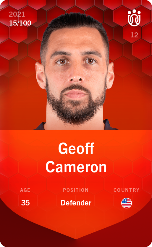 Sorare - Sorare Official - Geoff Cameron 2021-22 • Rare 15/100 - NFT # 78194762339873822914308976260635731099295993441691618508541936572440639989450