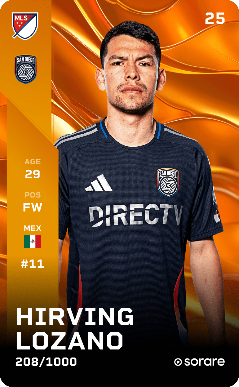 Hirving Lozano 2025-26 • Limited 208/1000