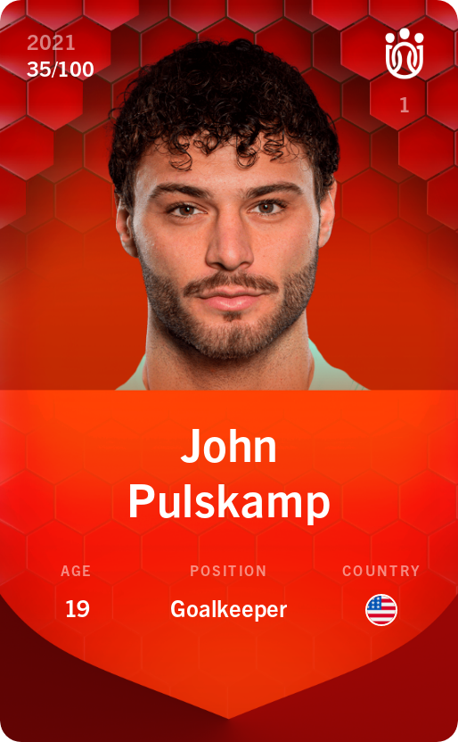 Sorare - Sorare Official - John Pulskamp 2021-22 • Rare 35/100 - NFT # 57475106844604741906639251924380487446667324843862614652254764667907422729896