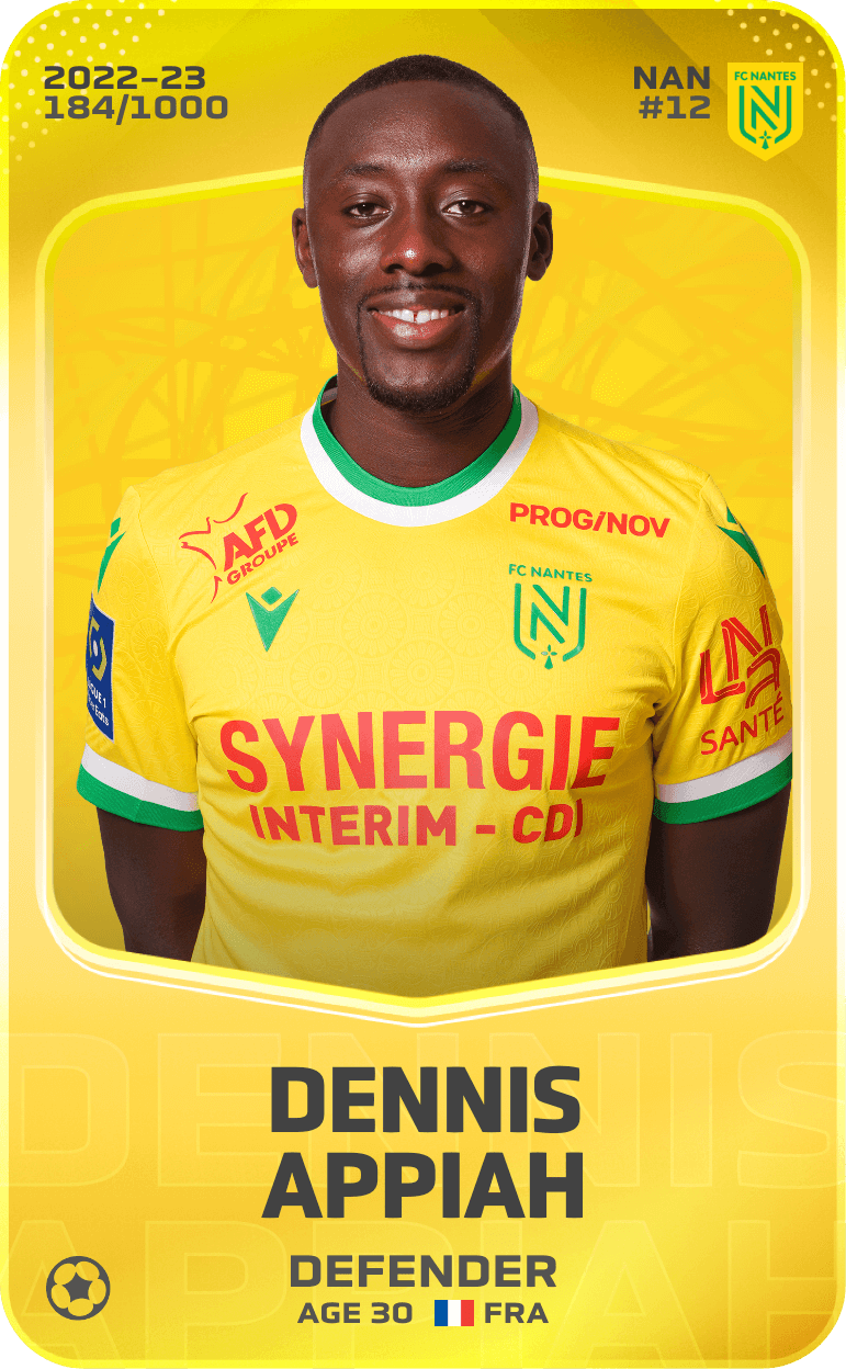 Dennis Appiah 2022-23 • Limited 184/1000