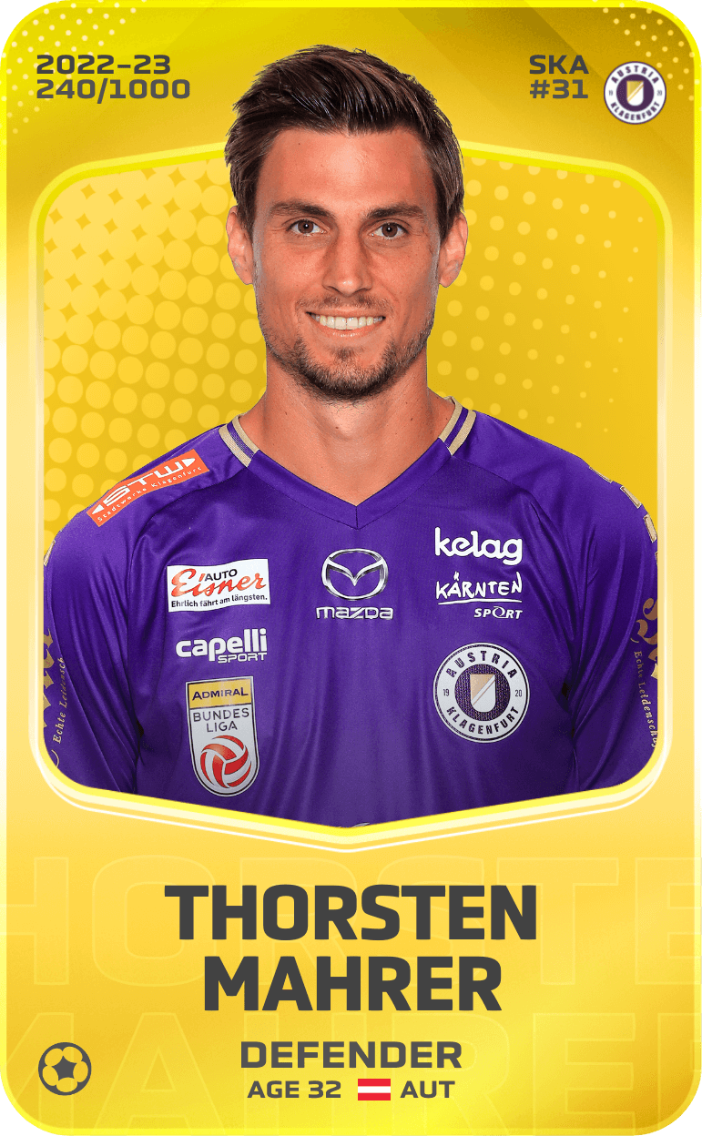 Thorsten Mahrer 2022-23 • Limited 240/1000