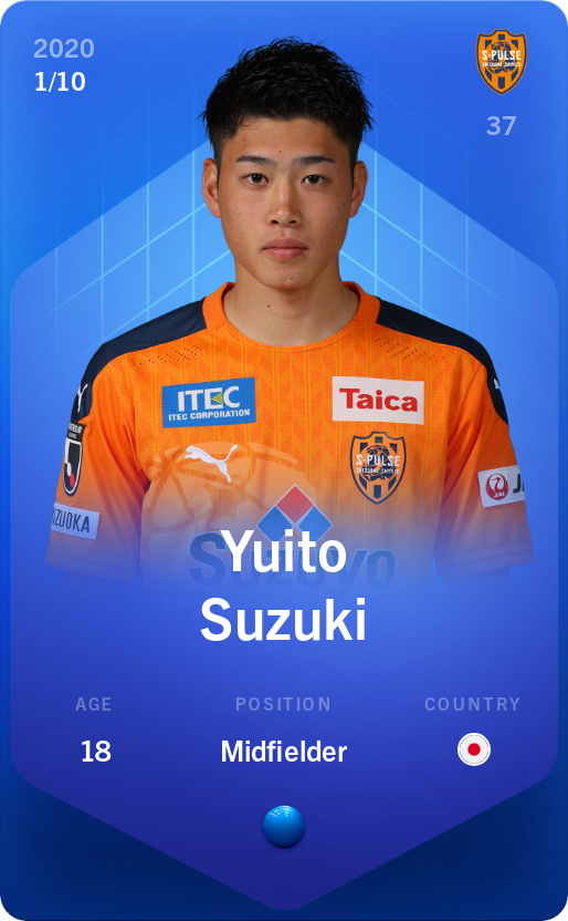 Sorare - Sorare Official - Yuito Suzuki 2020-21 • Super Rare 1/10 - NFT # 107667185273649080604777198418829132662750133372068758312064831432022501392442