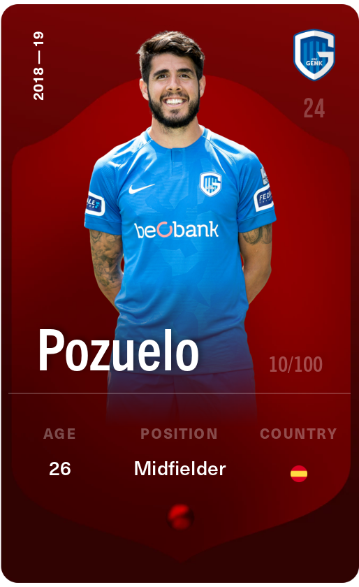 Sorare - Sorare Official - Pozuelo 2018-19 • Rare 10/100 - NFT # 61256424625896586880818642875358449990732529213753088485890565139688799954808