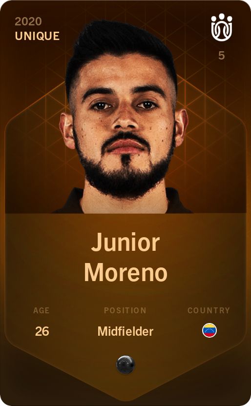 Sorare - Sorare Official - Junior Moreno 2020-21 • Unique - NFT # 102655009675725829922200493248197212317617281135677883336166131317085623013520