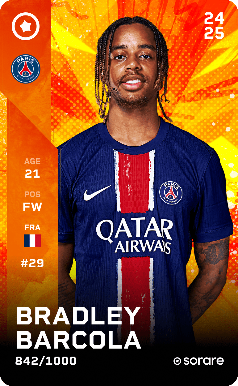 Bradley Barcola 2024-25 • Limited 842/1000