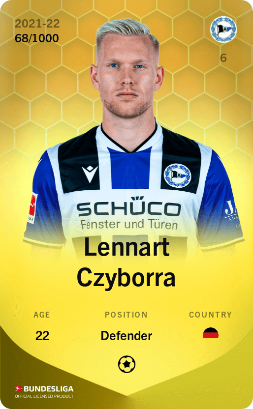 Lennart Czyborra 2021-22 • Limited 68/1000