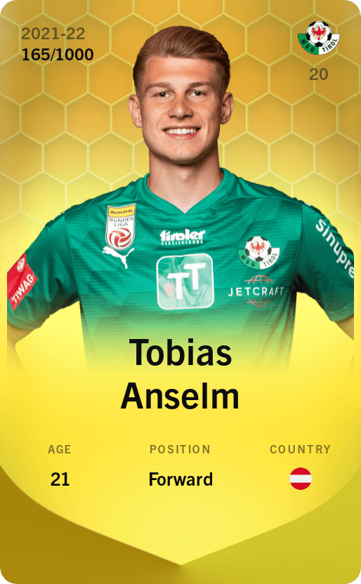 Tobias Anselm 2021-22 • Limited 165/1000