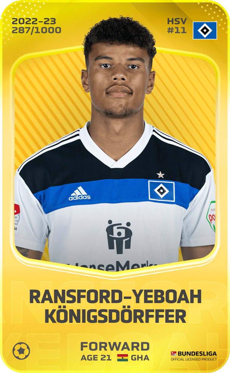 Ransford-Yeboah Königsdörffer 2022-23 • Limited 287/1000