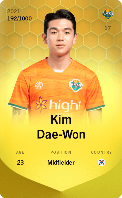 Kim Dae-Won 2021-22 • Limited 192/1000