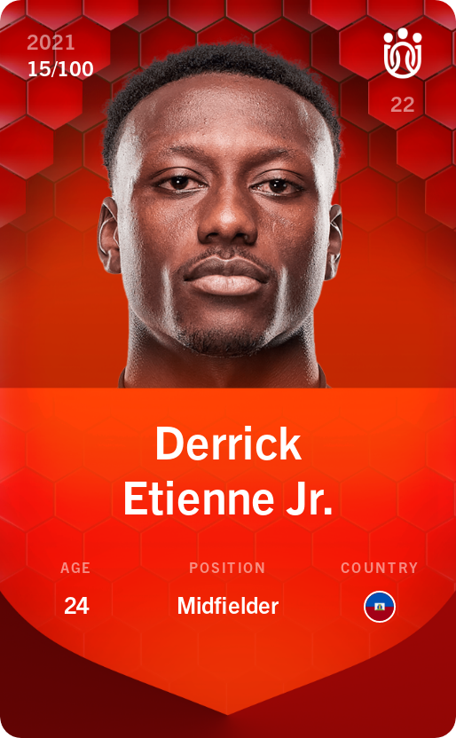 Sorare - Sorare Official - Derrick Etienne Jr. 2021-22 • Rare 15/100 - NFT # 112915888243835820314020751511798656586083101039467096791662484779775285664823