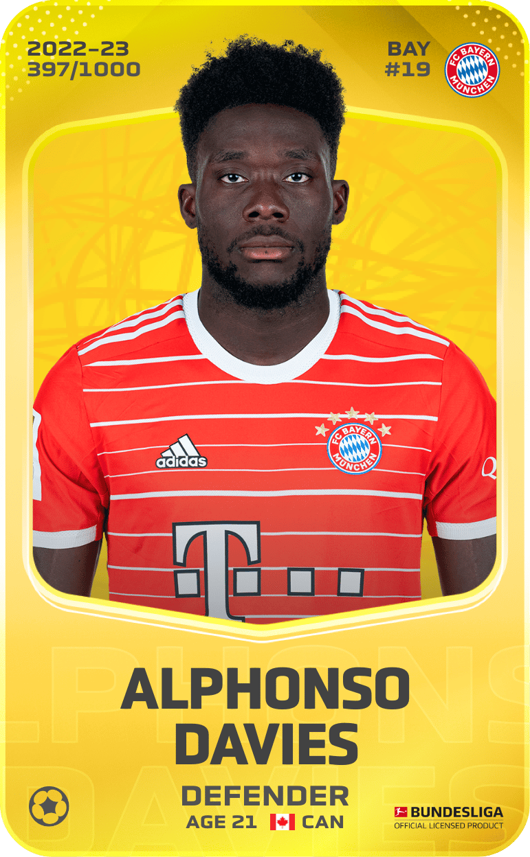 Alphonso Davies 2022-23 • Limited 397/1000