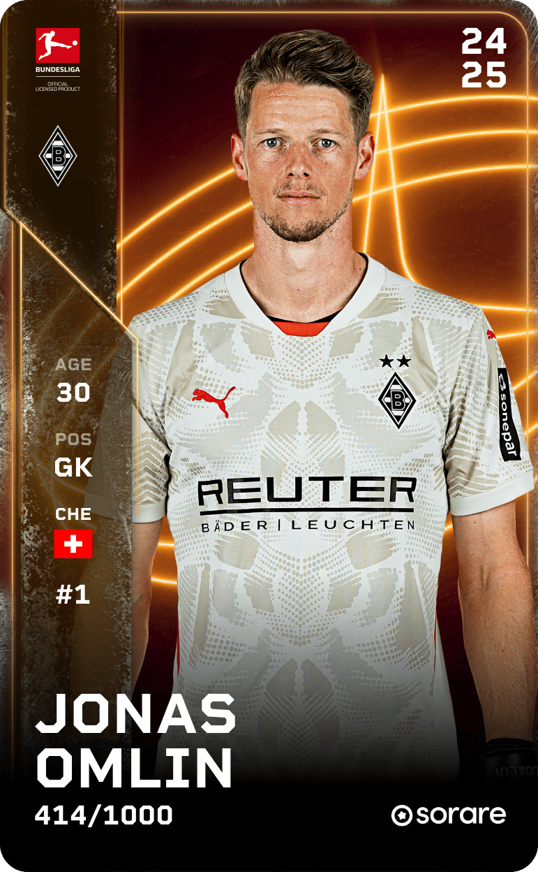 Jonas Omlin 2024-25 • Limited 414/1000