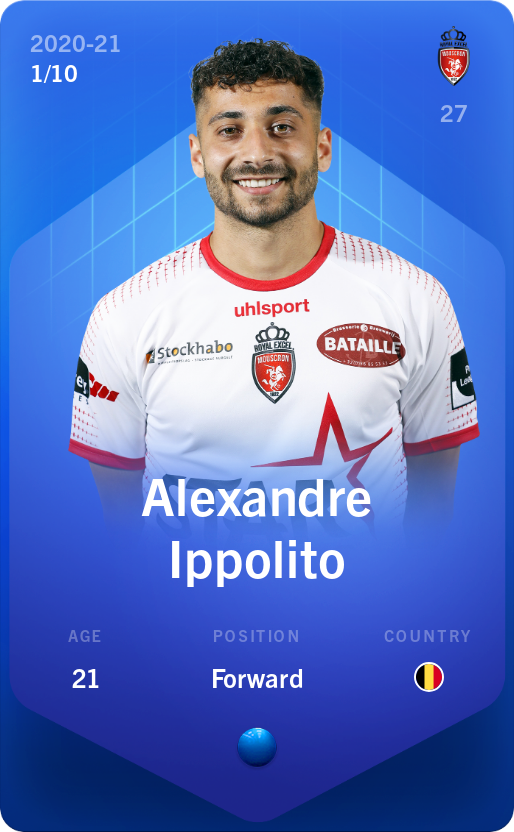 Sorare - Sorare Official - Alexandre Ippolito 2020-21 • Super Rare 1/10 - NFT # 27375299282879586921339574899841972327050913731516603272045855061707050116739