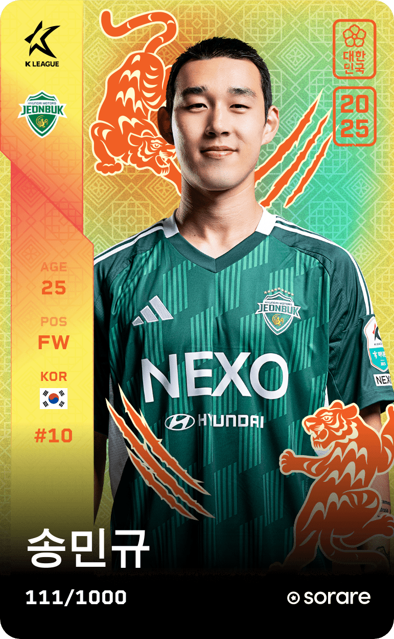 Song Min-Kyu 2025-26 • Limited 111/1000
